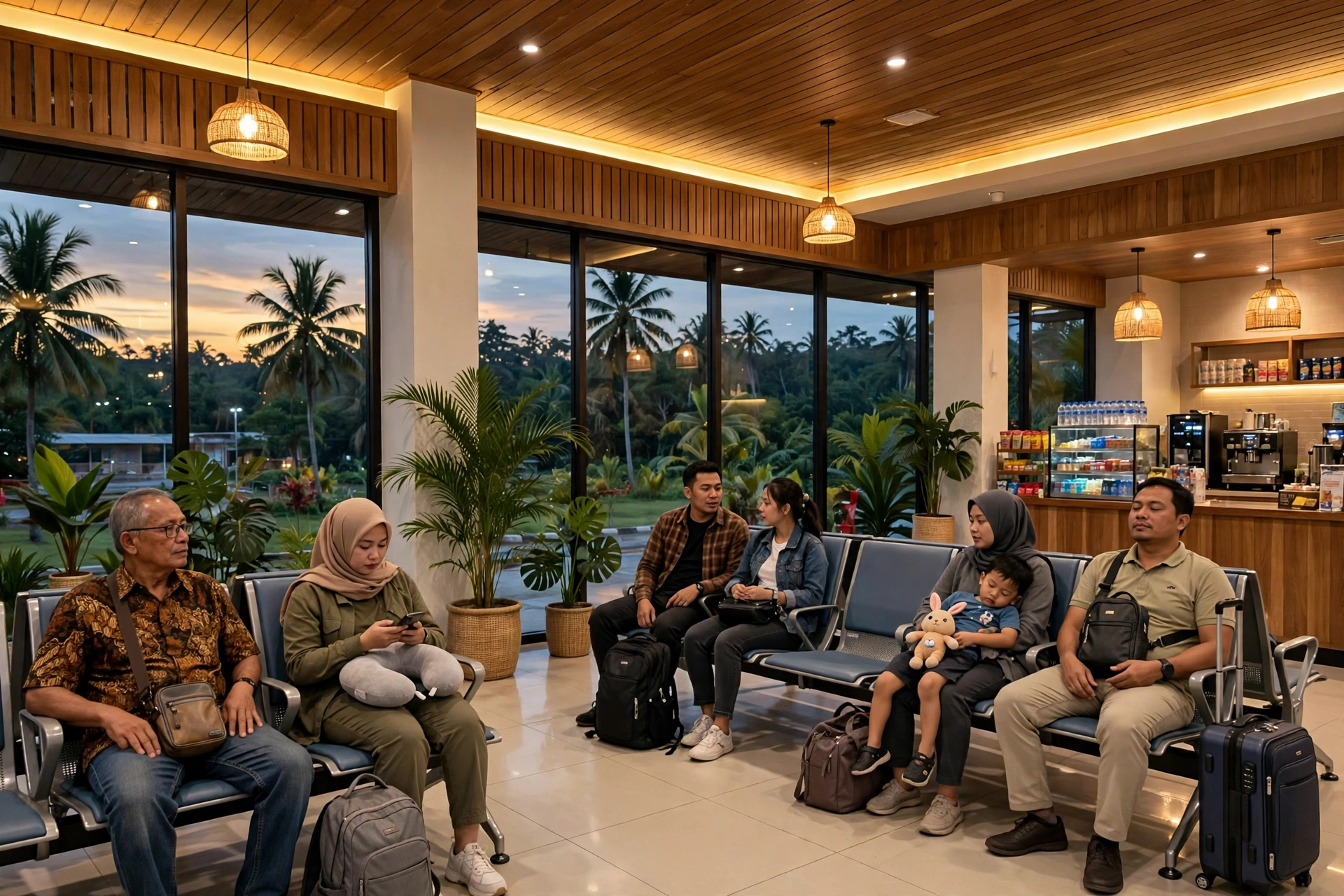 Ruang tunggu keberangkatan Bandara Juwata Tarakan