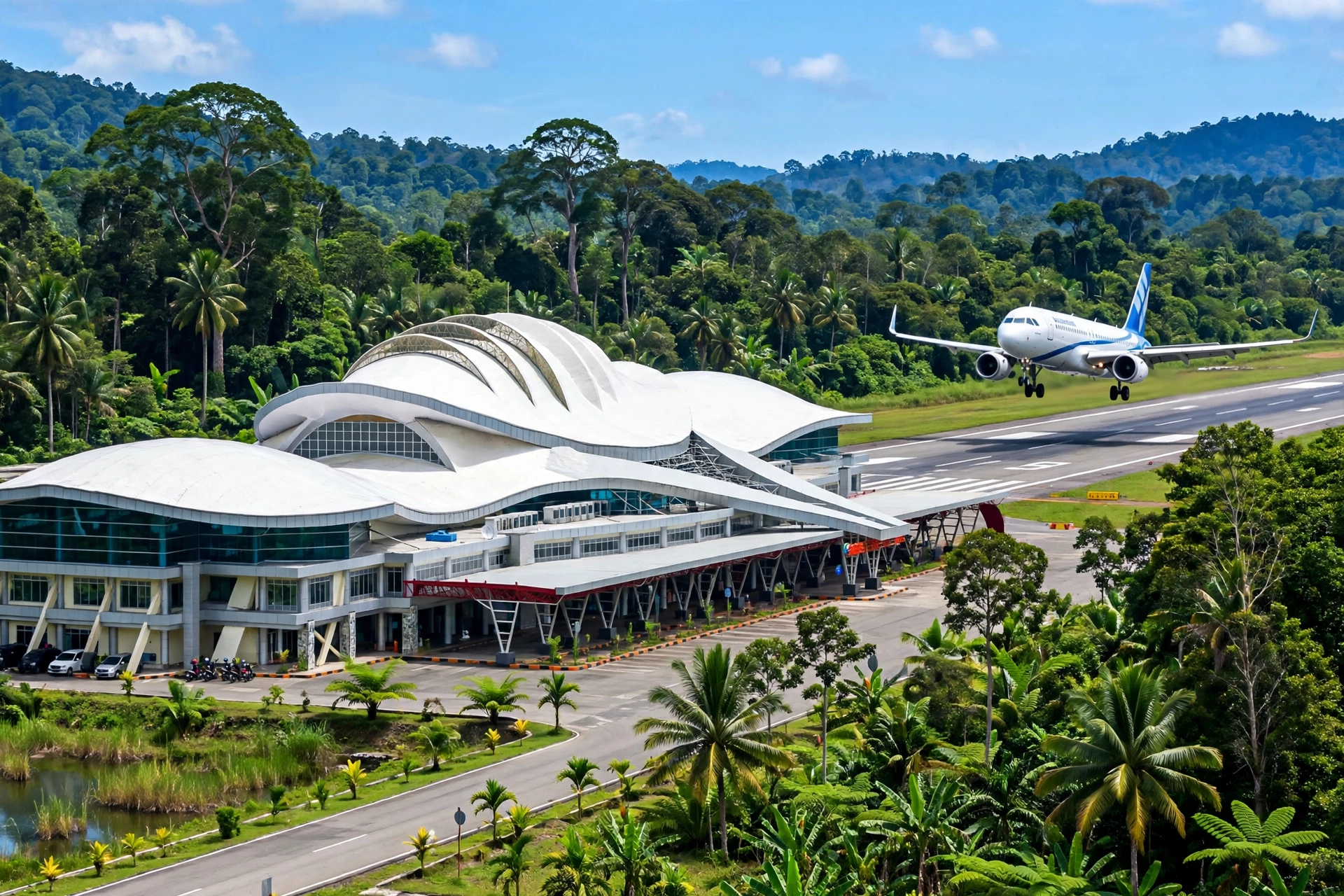 Bandara Tjilik Riwut Palangka Raya (PKY) tampak luar