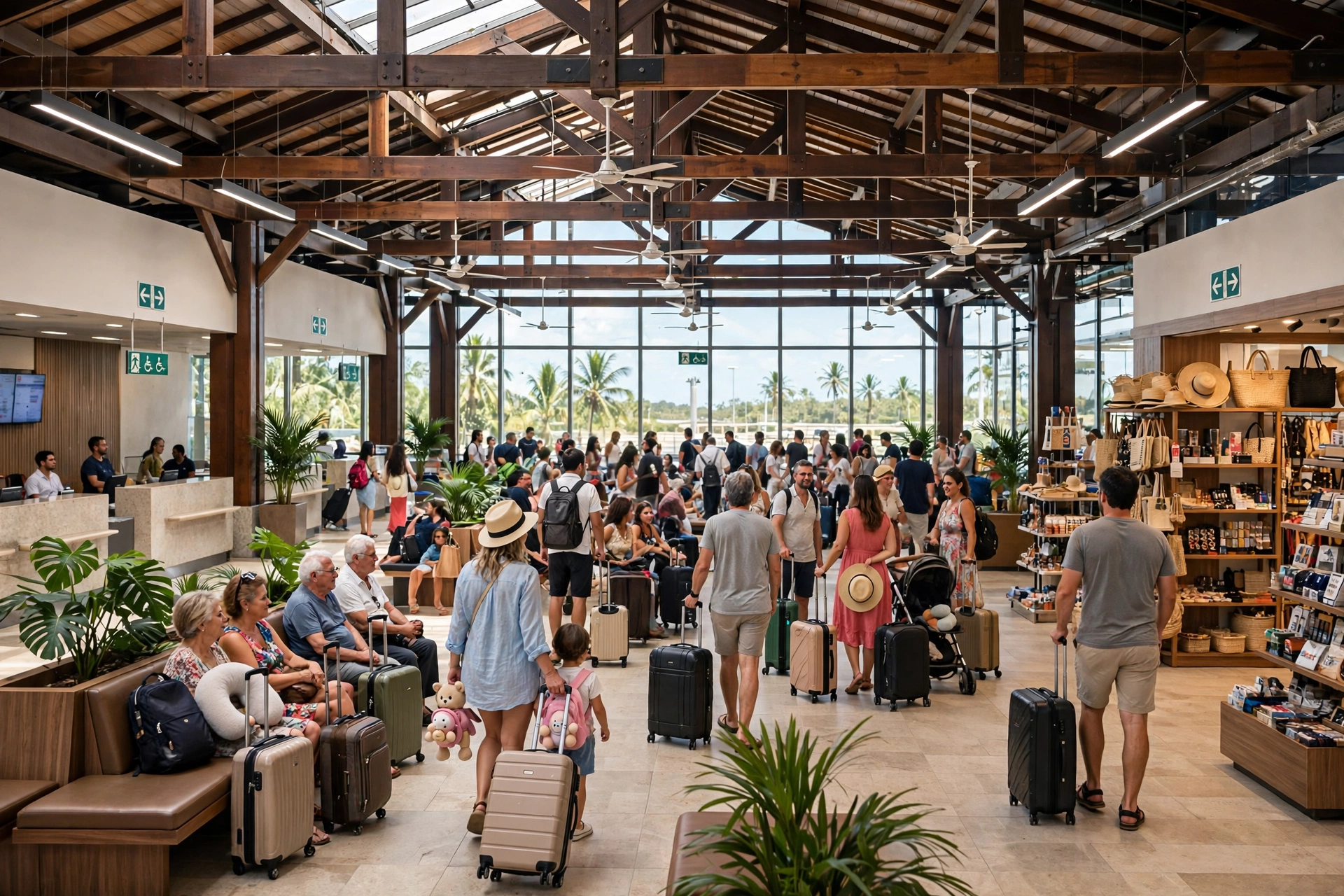 Sala de embarque do Aeroporto de Porto Seguro