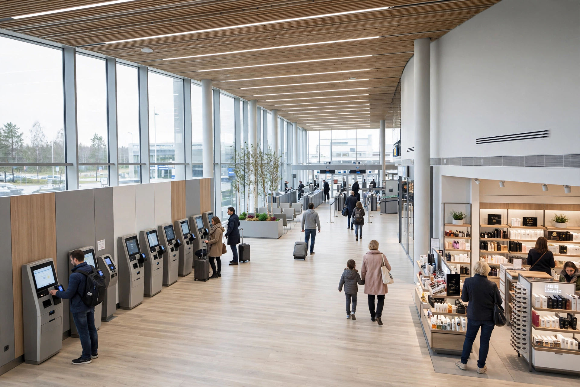 Malmö Airport terminal interiör