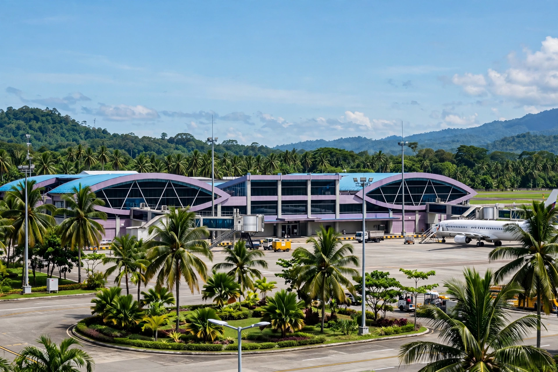 Gedung terminal Bandara Domine Eduard Osok di Sorong